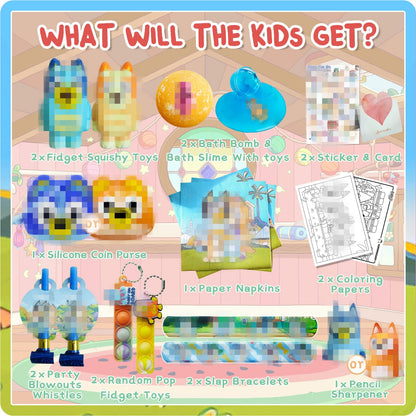 POPBATH Birthday Gifts Set for Kids – Bath Bombs, Surprise Toy, Slime & Fidgets