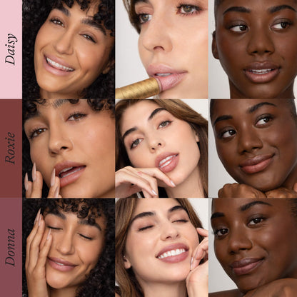 Poppy & Pout All Natural Lip Tints – 3-Pack Tried & True Trio (Daisy, Roxie, Donna)
