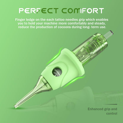 POPUPMU 1RL 0.35mm #12 Finger Ledge Tattoo Cartridges – OMNI V2 for PMU, Lips, Brows, Scalp