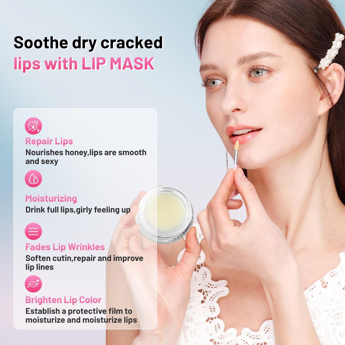 POSWIN Lip Sleeping Mask — Moisture & Collagen Overnight Lip Treatment 15g