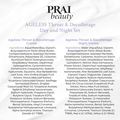 PRAI Beauty Ageless Day & Night Neck Kit – Day & Night Neck Cream Duo