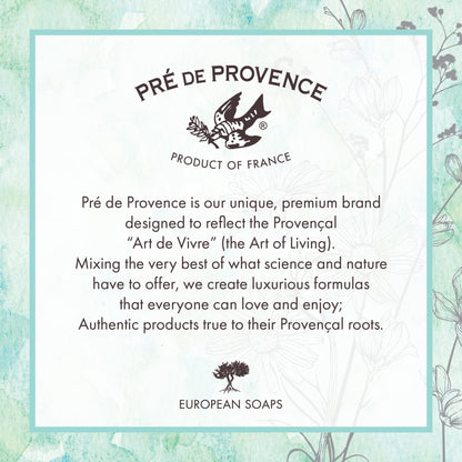 Pre de Provence Jade Vine Artisanal Soap Bar — Organic Shea Butter, Quad Milled, 8.8 oz