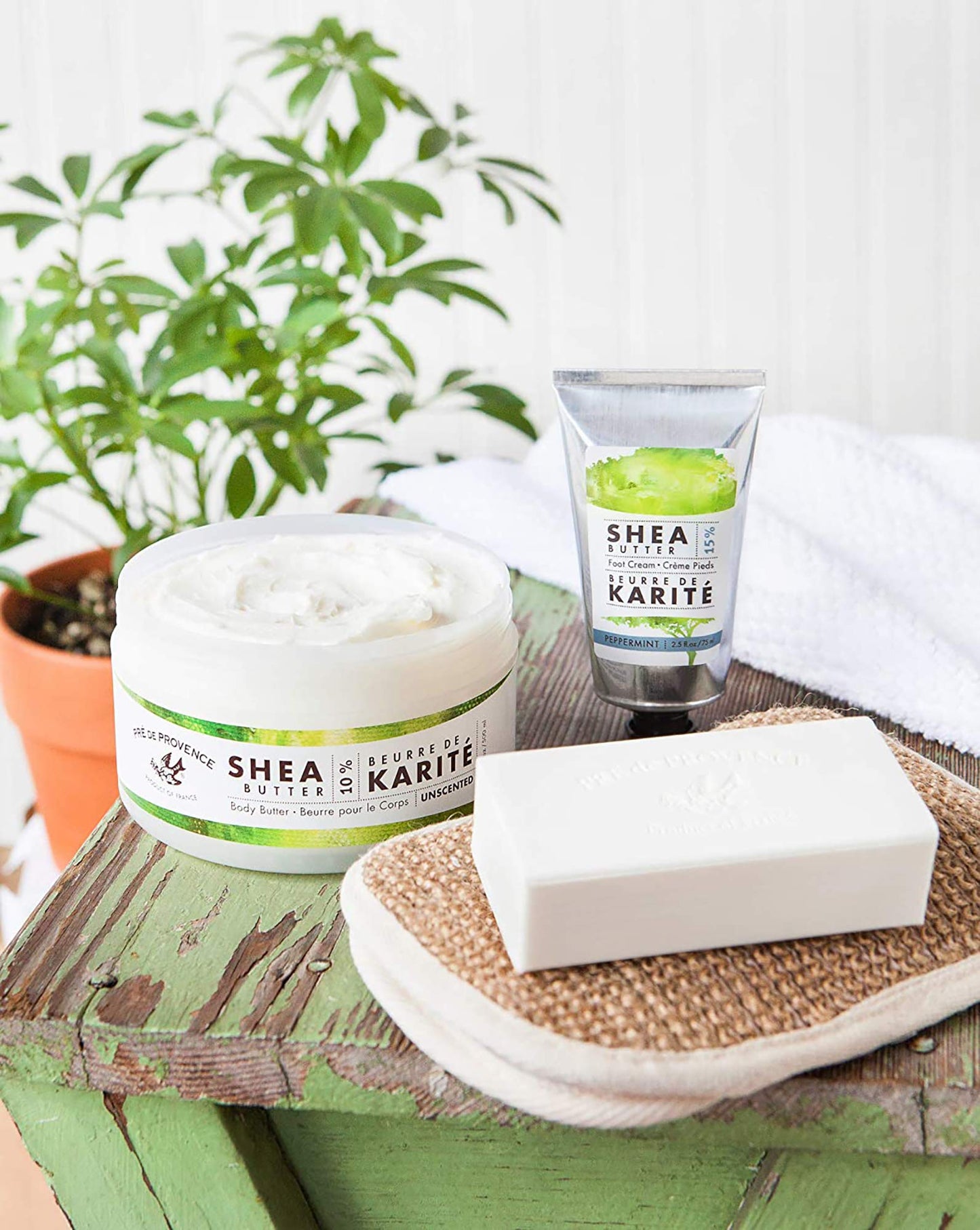 Pre de Provence Beurre De Karité Moisturizing Collection – Unscented Shea Butter Body Butter 500 ml