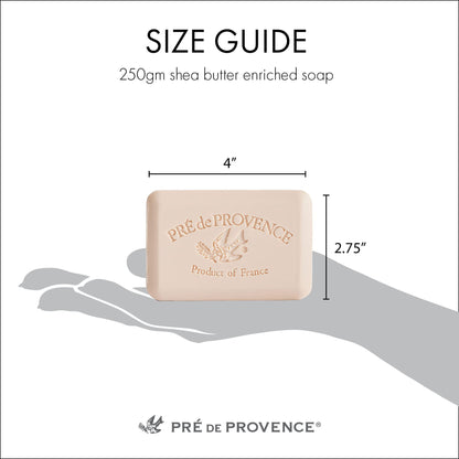 Pre de Provence Jade Vine Artisanal Soap Bar — Organic Shea Butter, Quad Milled, 8.8 oz