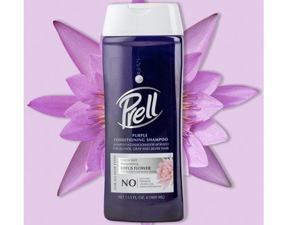 Prell Lotus Flower Purple Color-Safe Strengthening Shampoo – 2-Pack, 13.5 fl oz Each