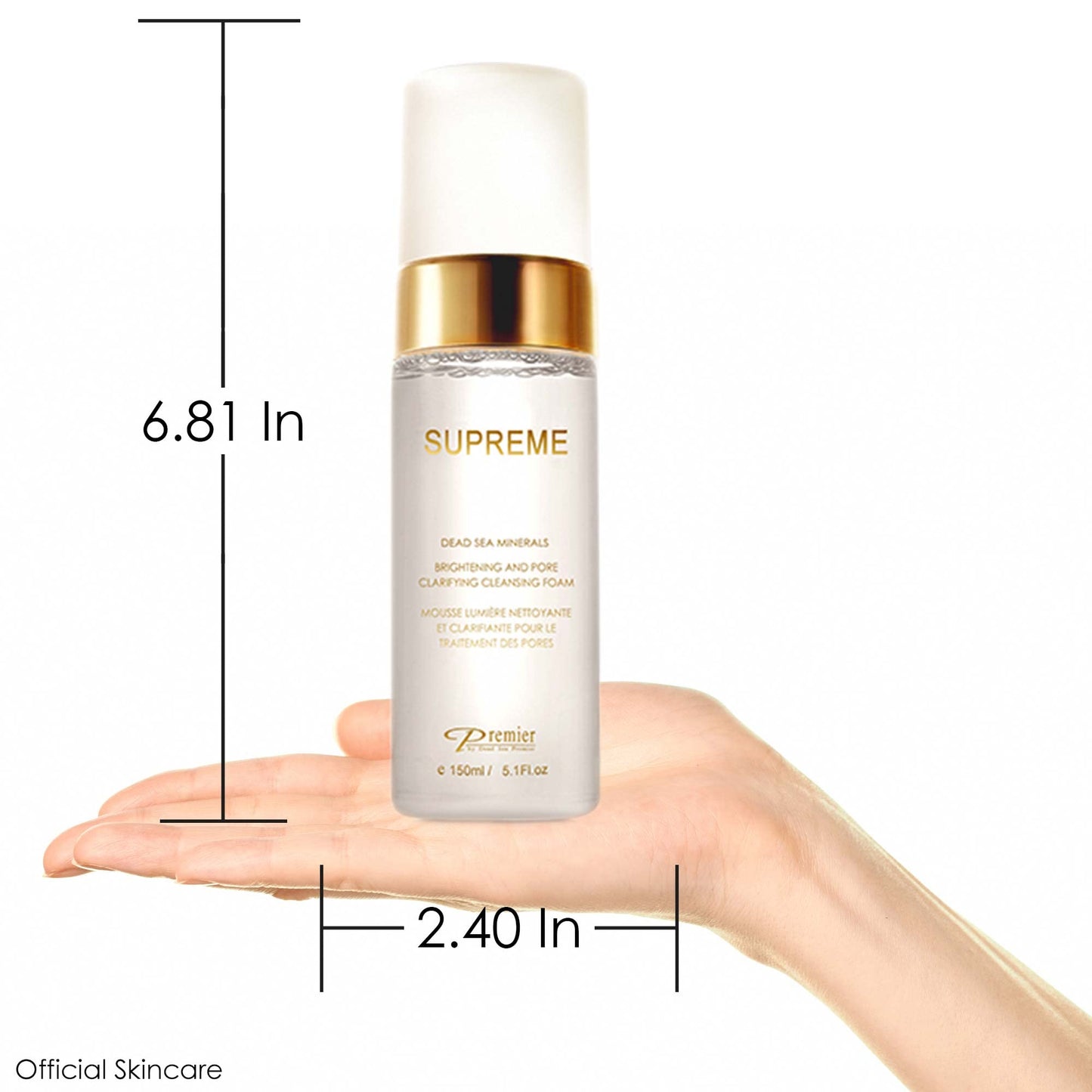 Premier SUPREME Brightening & Pore Clarifying Cleansing Foam – 5.1 Fl Oz