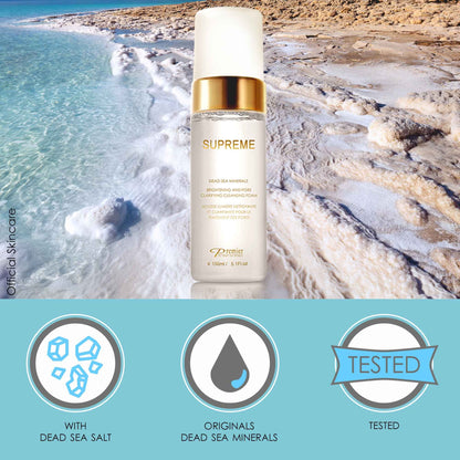 Premier SUPREME Brightening & Pore Clarifying Cleansing Foam – 5.1 Fl Oz