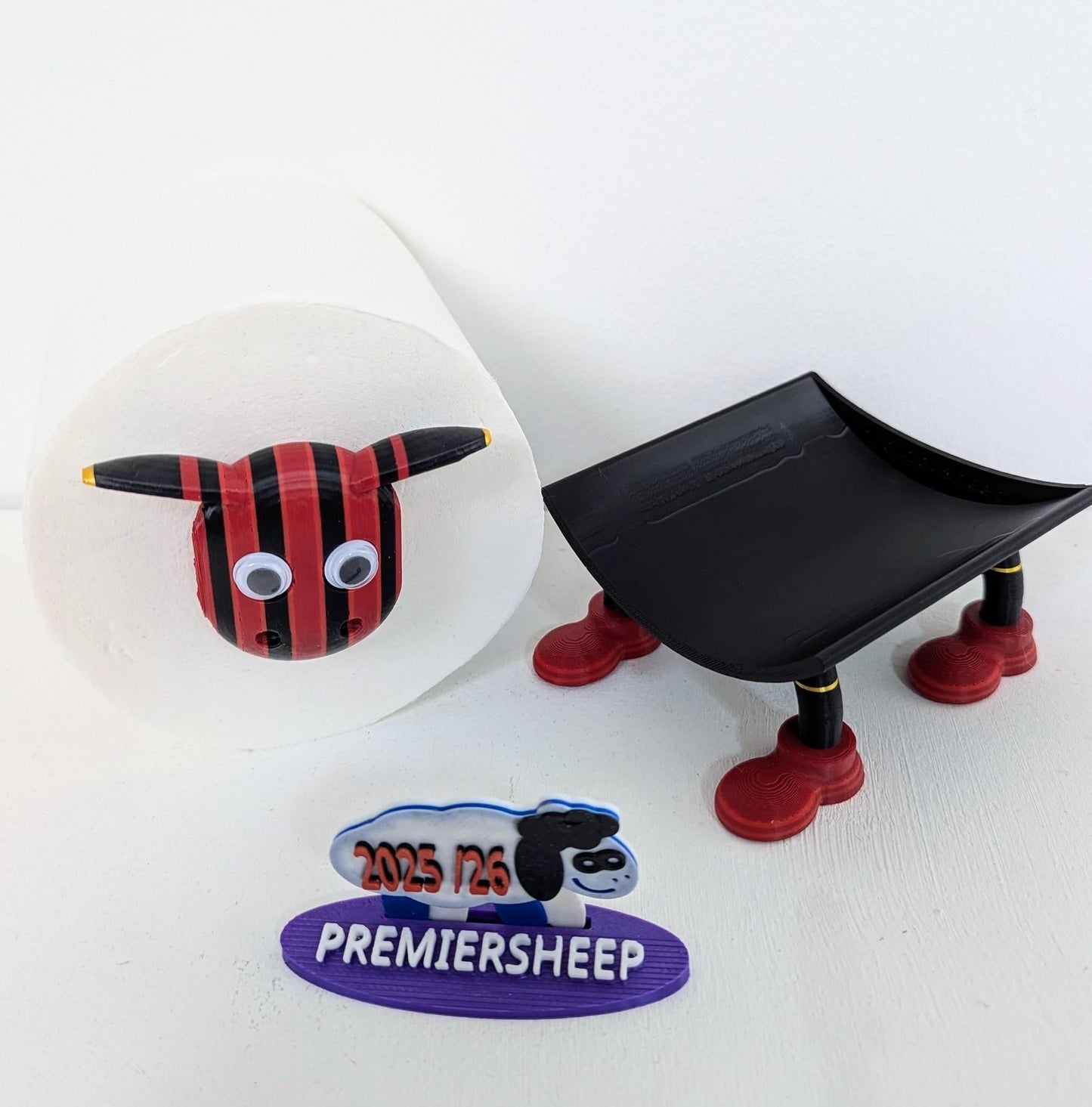 Premiersheep AFC Bournemouth Toilet Roll Holder – New 2025/26 Football Fan Gift – Universal Fit – Custom Boot option