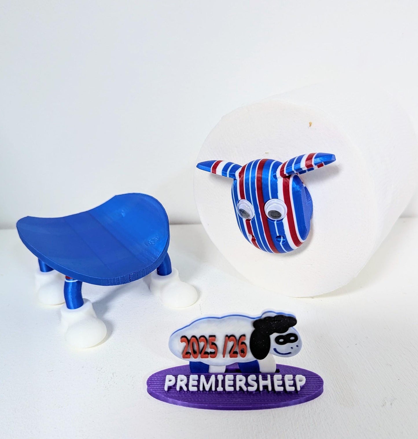 Premiersheep Carlisle United Toilet Roll Holder – New 2025/26 Football Fan Gift – Universal Fit – Custom Boots