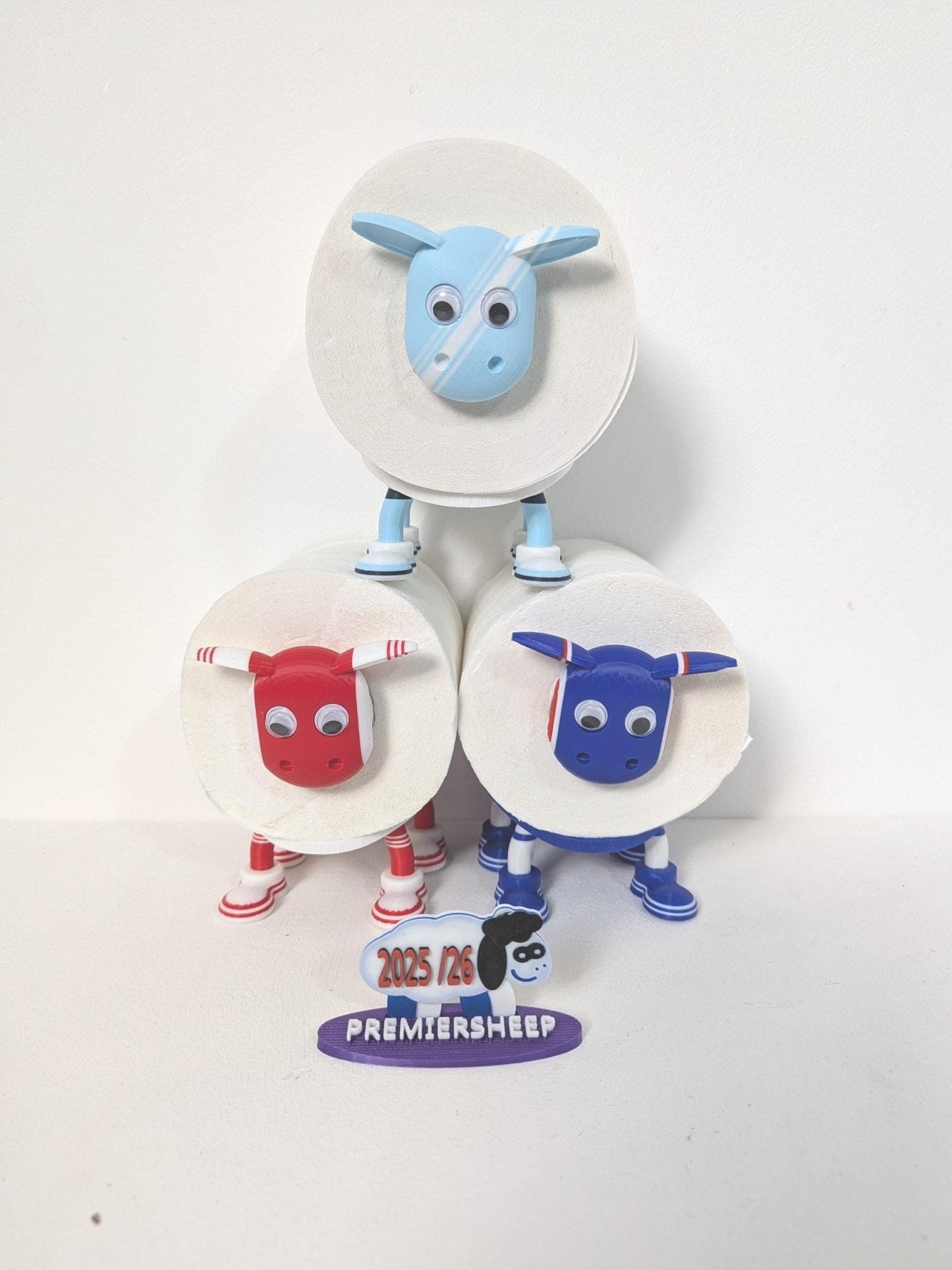 Premiersheep Chelsea Toilet Roll Holder – New 2025/26 Football Fan Gift – Universal Fit – Custom Boots
