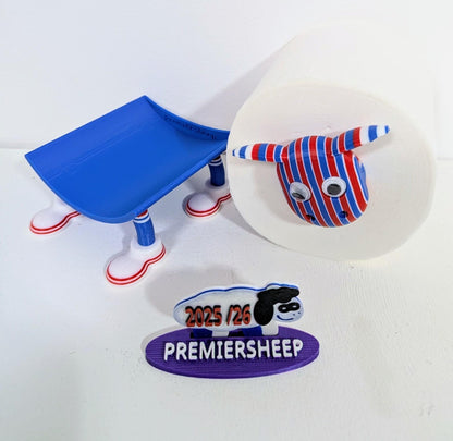 Premiersheep Crystal Palace Toilet Roll Holder – New 2025/26 Football Fan Gift – Universal Fit – Custom Boot option