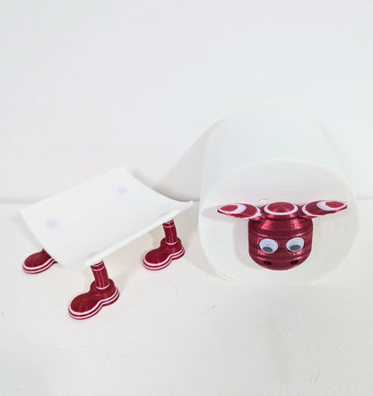 Premiersheep Heart of Midlothian Toilet Roll Holder – New 2025/26 Hearts Football Fan Gift – Universal Fit – Custom Boots