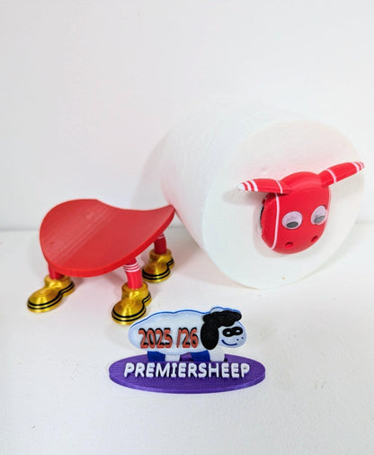 Premiersheep Liverpool Toilet Roll Holder – New 2025/26 Football Fan Gift – Universal Fit – Custom Boots
