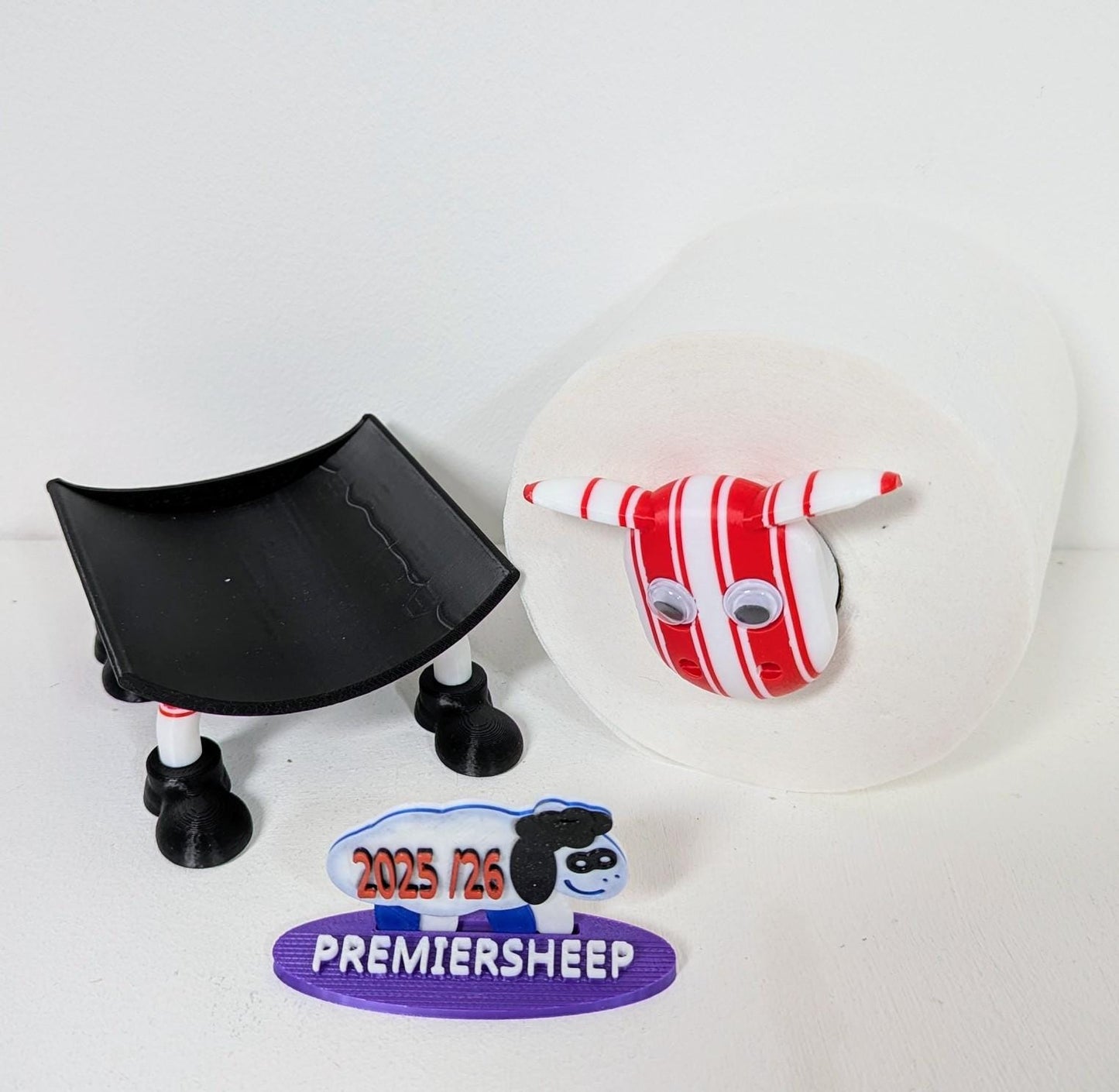 Premiersheep Saintsational Southampton Edition Toilet Roll Holder – 2025/26 Season – Universal Fit – Custom Boots