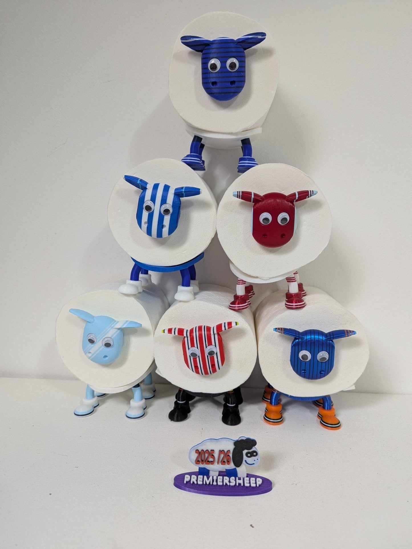 Premiersheep West Ham  Toilet Roll Holder – New 2025/26 Football Fan Gift – Universal Fit – Custom Boots