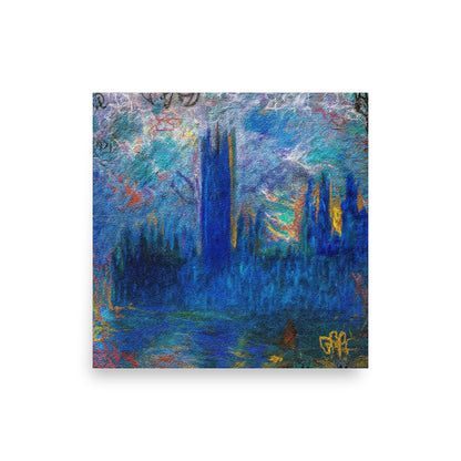🎨 Monet Graffiti Art Print – Classic Meets Urban Cool