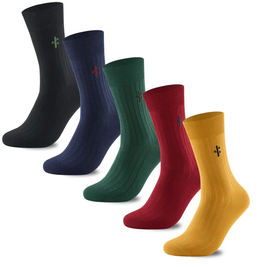 Bamboo Ribbed Dress Socks