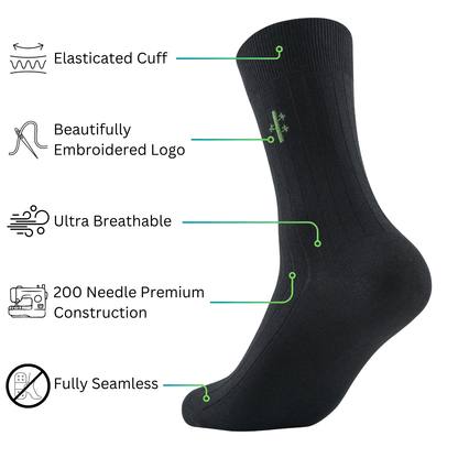 Bamboo Ribbed Dress Socks
