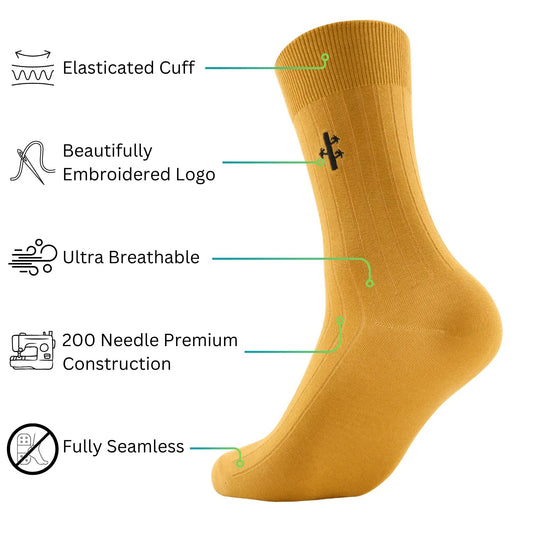 Bamboo Ribbed Dress Socks