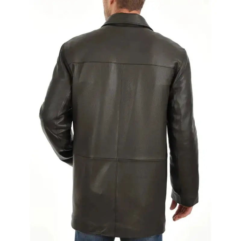 Men’s Premium Leather Car Coat