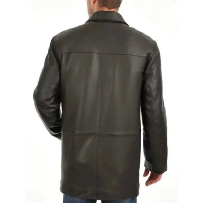 Men’s Premium Leather Car Coat