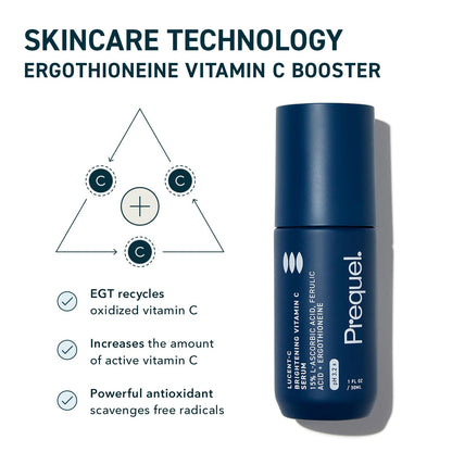 Prequel Skin Lucent-C Vitamin C Serum with Ferulic Acid | 1oz Pump
