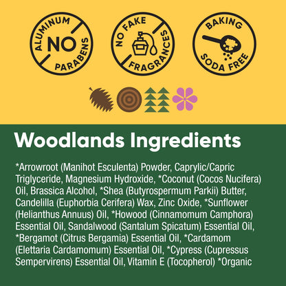 Pretty Frank Natural Aluminum-Free Deodorant Stick – Woodlands, Baking Soda-Free for Sensitive Skin