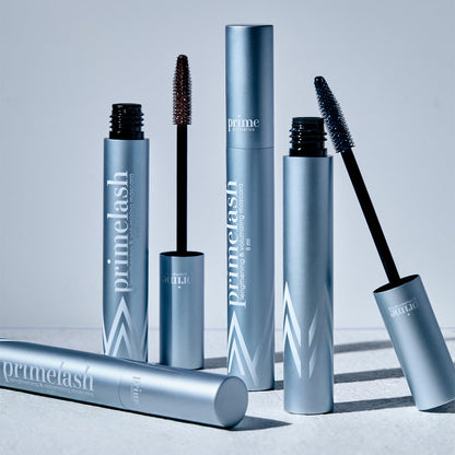 PrimeLash Mascara for Mature Lashes by PRIME PROMETICS – Volumizing, Lengthening, Hypoallergenic (Blue)