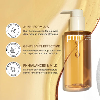 Primera PRMR Oil To Foam Cleanser – Korean Deep Cleansing Oil & Makeup Remover, 200ml