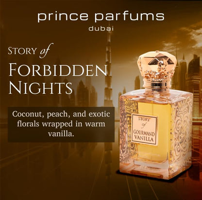 Prince Parfums Dubai Story of Gourmand Vanilla – Women’s Extrait de Parfum 3.4 oz