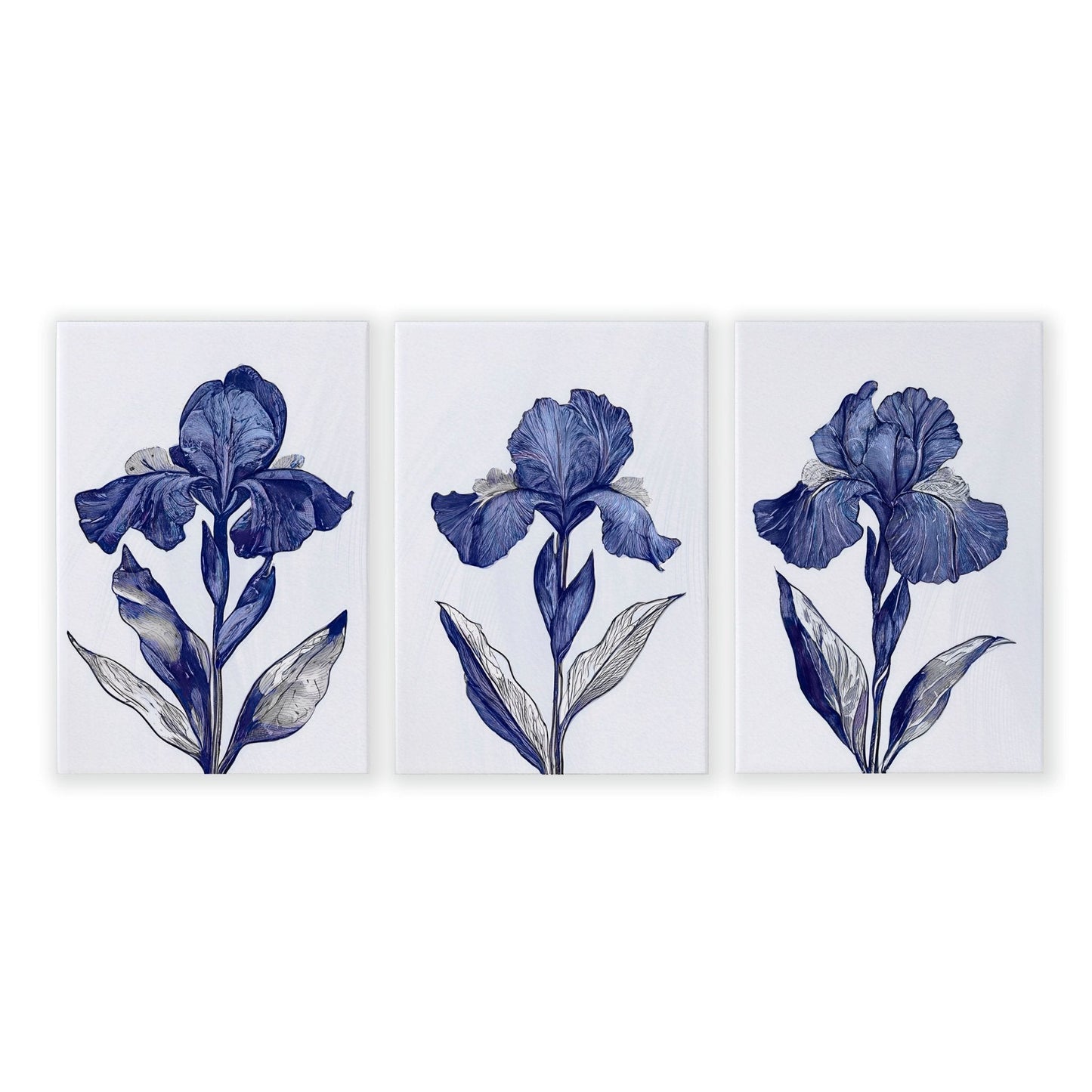 Prints For Bathroom | Set of 3 Botanical Wall art Prints