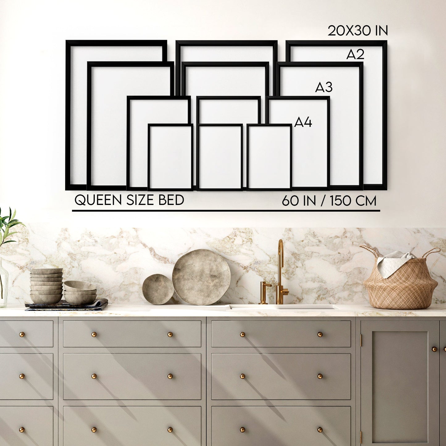 Kitchen Wall Decor Ideas – Set of 3 Botanical Prints