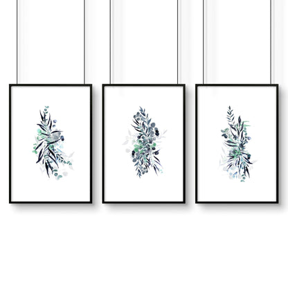 Prints for kitchens | set of 3 Boho Chic art prints