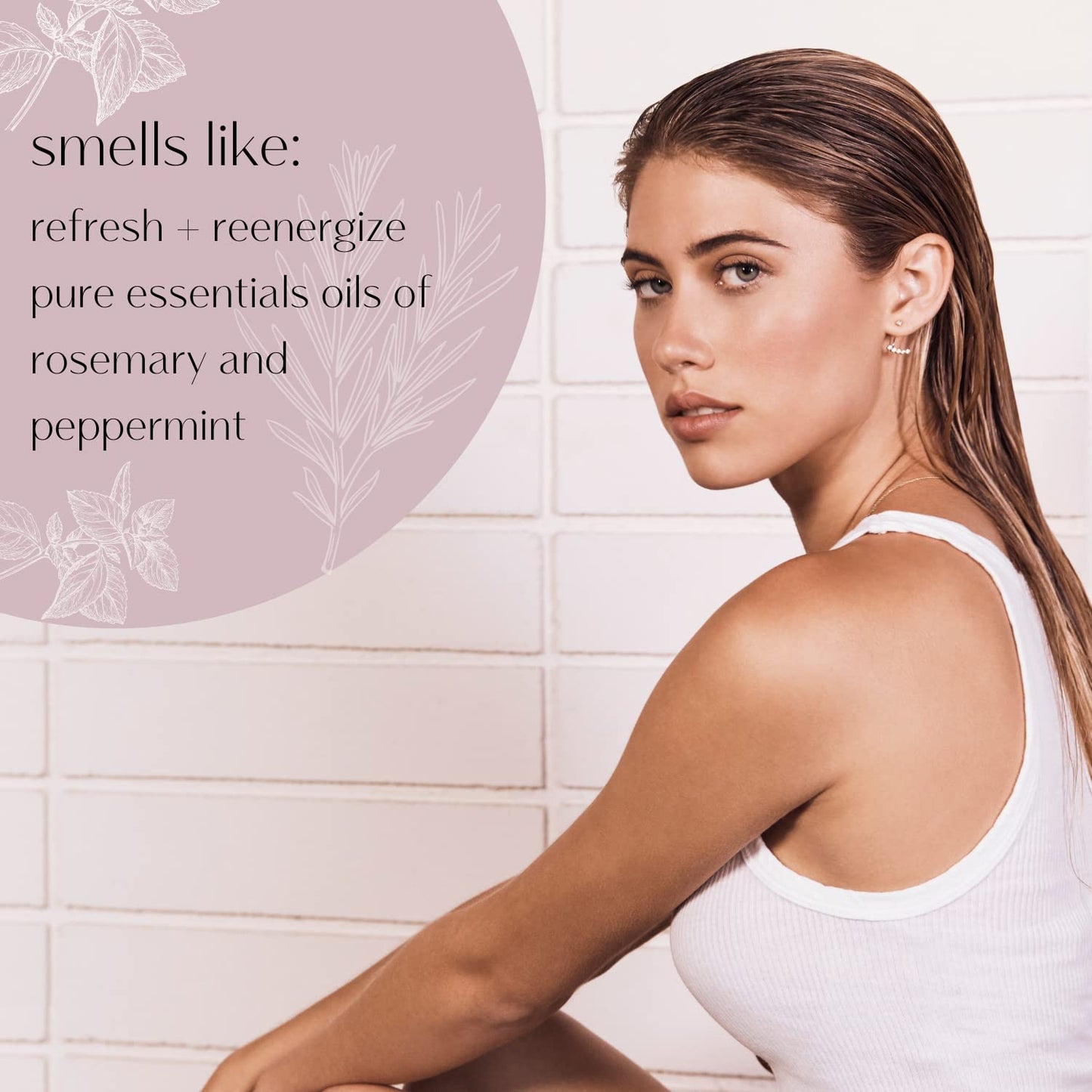 Privé Amp Up Volumizing Shampoo for Fine Hair | Lightweight, Sulfate-Free | Bamboo & Acai