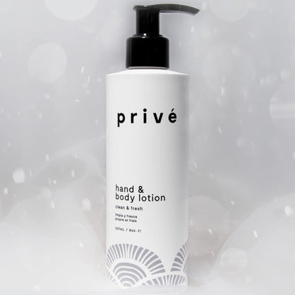 Privé Hand and Body Lotion for Women – Aloe & Shea Butter, Lemon Verbena – Deep Hydration (8 oz)