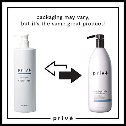 Privé Moisture Rich Conditioner — Nourishes Dry Hair & Smooths Frizz