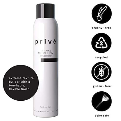 Prive Finishing Texture Spray – Extreme Texture Builder for All Hair Types, 3.05 oz