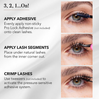 Pro Lash ProWear Professionally Styled Lash Clusters – 10-Day Waterproof Mega Volume No. 03 Black