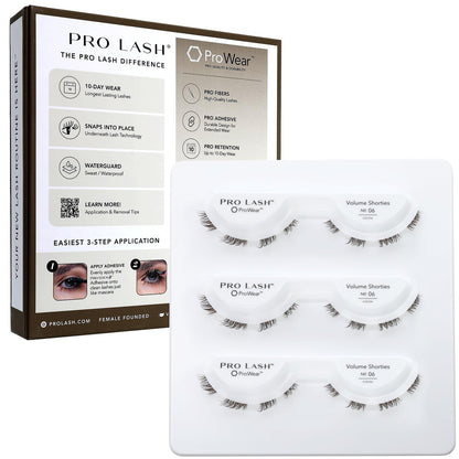 Pro Lash ProWear Lash Clusters No.06 Cocoa – Easy Application, 10+ Day Wear