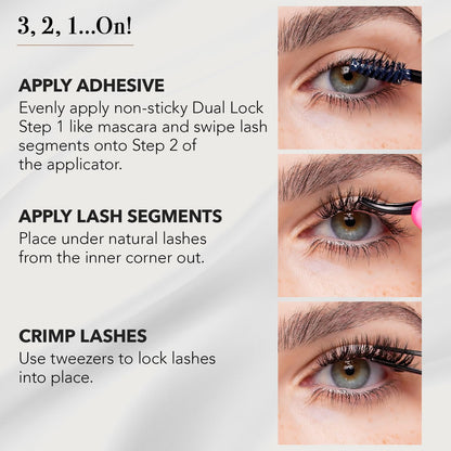 Pro Lash SoftWear Starter Lash Clusters Kit – Seamless 7‑Day Lashes (XL No.12 Black)
