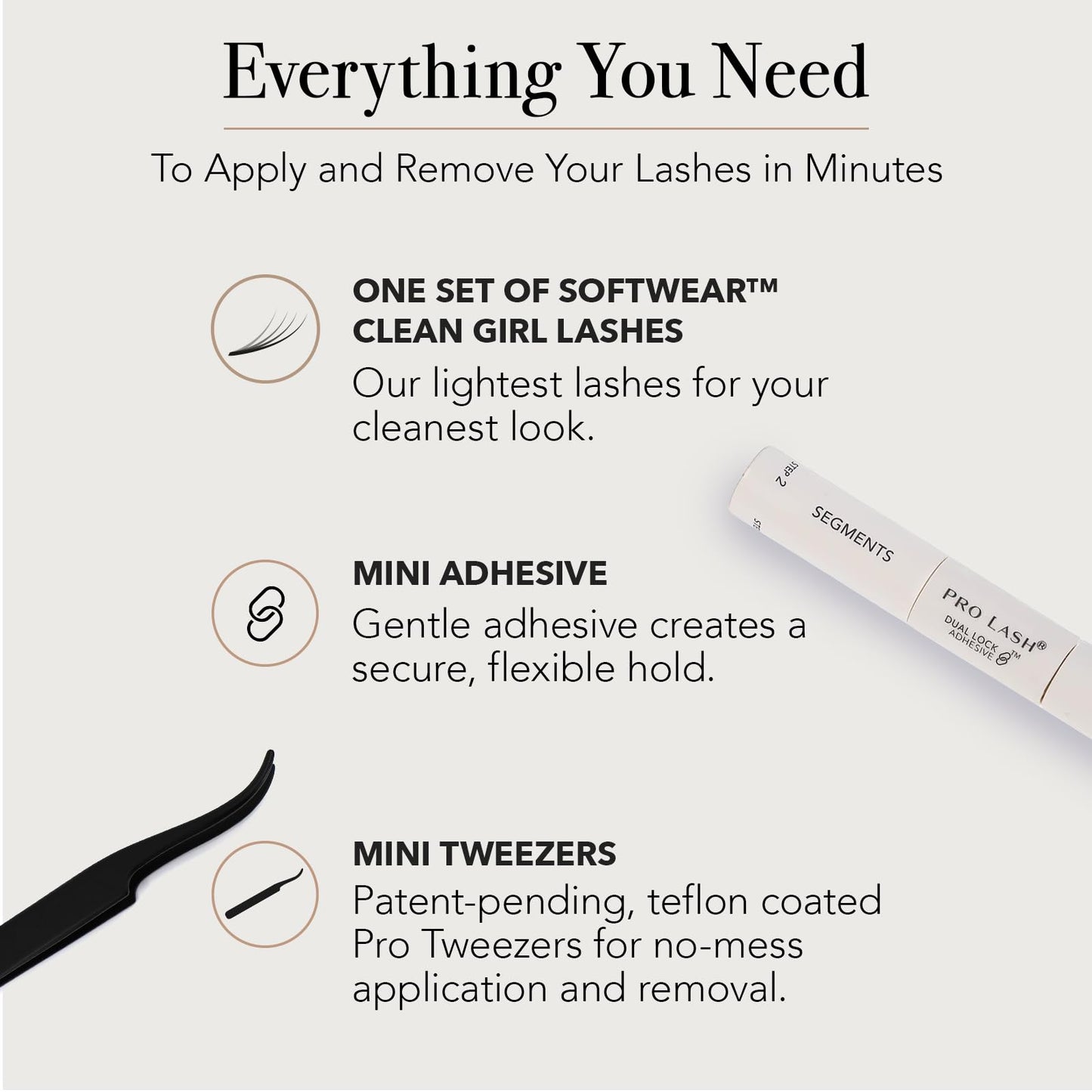 Pro Lash SoftWear Clean Girl Mini Lash Clusters Kit – Cat Eye No. 39