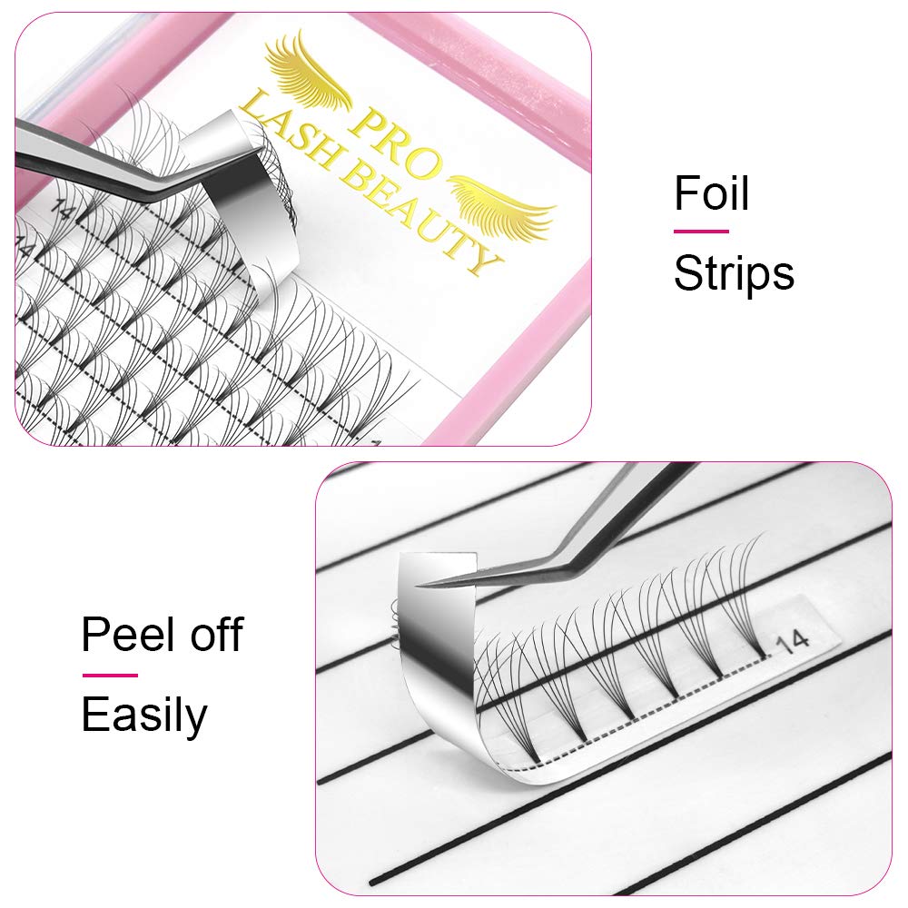 PRO LASHBEAUTY Premade Volume Lashes 5D-C/D, 0.07/0.10, 9–20mm