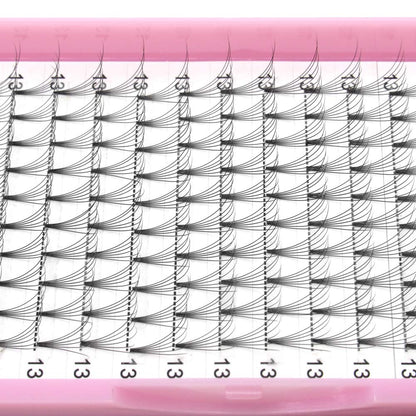 PRO LASHBEAUTY Premade Fans 6D Short Stem Eyelash Extensions – 0.07/0.10 C/D Curl 18mm