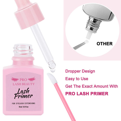 PRO LASHBEAUTY Lash Primer 15ml – Pre-Treatment for Lash Extensions, Bonding & Retention