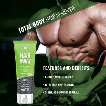 Pro Tan Hair Away – Total Body Hair Removal, Gentle Formula, No Burning (8 oz)