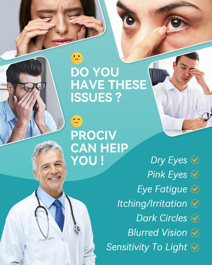 ProCIV 30 Packs Lutein Steam Eye Masks – Auto-Heat Disposable Sleep Masks for Dry Eyes