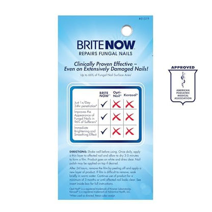 ProClearz Brite Now Nail Treatment - Peel-Away Nail Repair, Brightening & Smoothing, 0.5 oz
