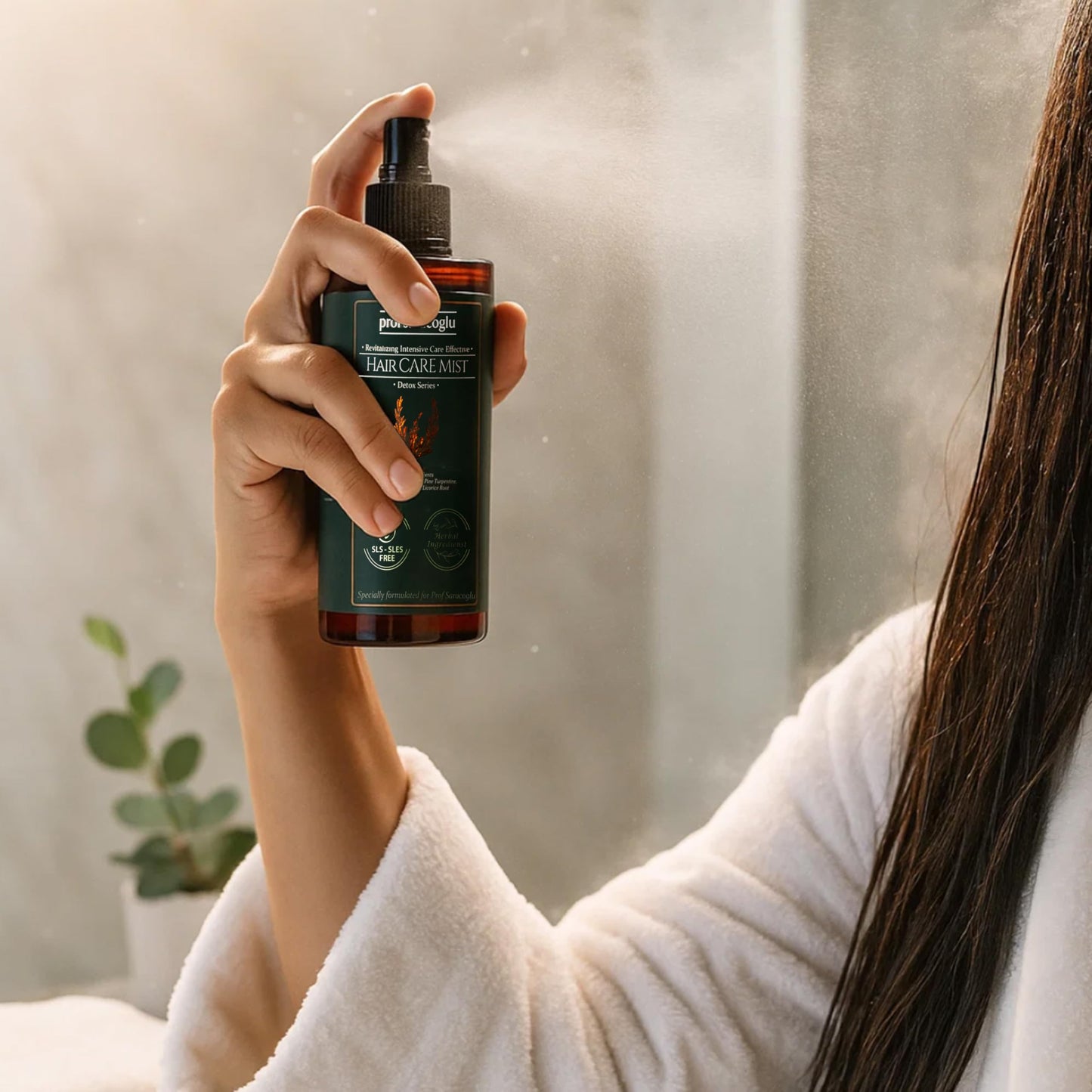 Prof Saracoglu Rosemary Mint Complex Hair Care Mist – Sulfate-Free Detangler & Scalp Treatment (6.76 fl oz)