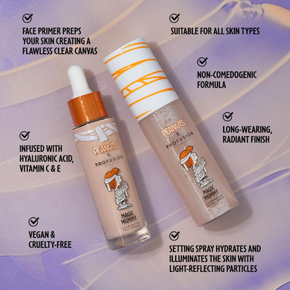 Profusion Cosmetics Peanuts Magic Mummy Illuminating Primer & Setting Spray
