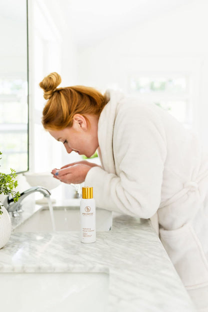 Promise Hydrating Face Wash | Gentle Pregnancy Skincare with Vitamin C, Probiotics & Green Tea | 4oz Pump